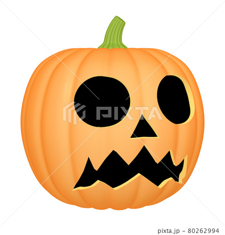 ハロウィンのイラスト素材　カボチャのお化け（D_2） 80262994