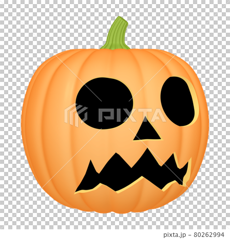 ハロウィンのイラスト素材　カボチャのお化け（D_2） 80262994