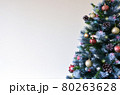 Christmas tree with balls winter holiday background 80263628