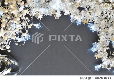 Christmas and New Year Flat Lay Template 80263633