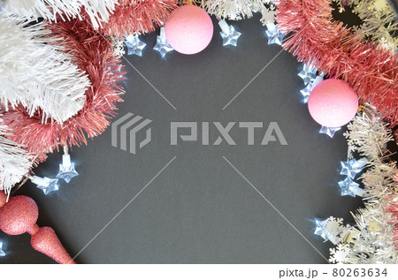 Christmas and New Year Flat Lay Template 80263634