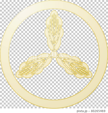 家徽、柏土佐中環【金色】 80265469