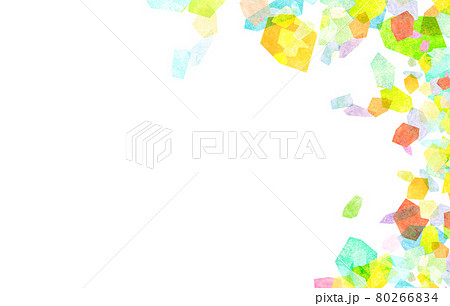 宝石　虹色　幾何学模様　テクスチャー 80266834