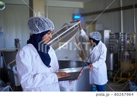 business woman team in local cheese production company business woman team in local cheese production company 80267964