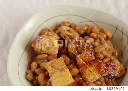 油揚げと納豆の和え物(手料理) 油揚げと納豆の和え物(手料理) 80269101