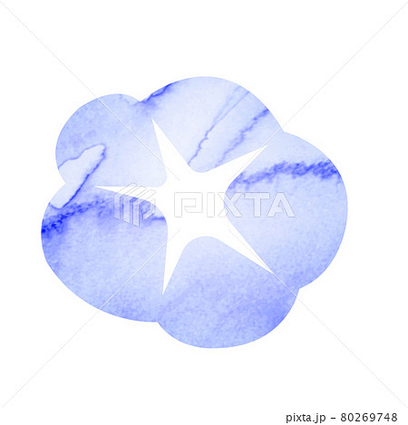 暑中見舞い・残暑見舞いで使える夏の風物詩 水彩イラスト / 朝顔の花 暑中見舞い・残暑見舞いで使える夏の風物詩 水彩イラスト / 朝顔の花 80269748