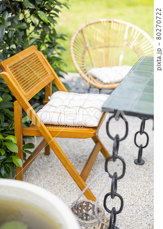 Close-up of garden furniture Close-up of garden furniture 80270722