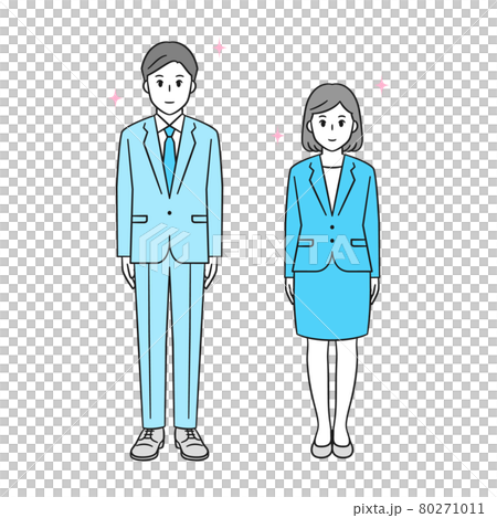 西裝革履的商人和女商人 西裝革履的商人和女商人 80271011