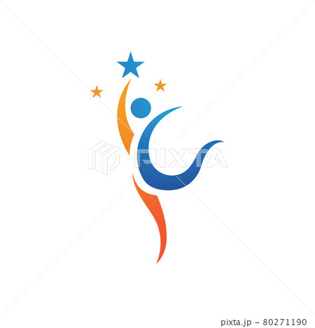 People star success life logo vectorのイラスト素材 [80271190] - PIXTA