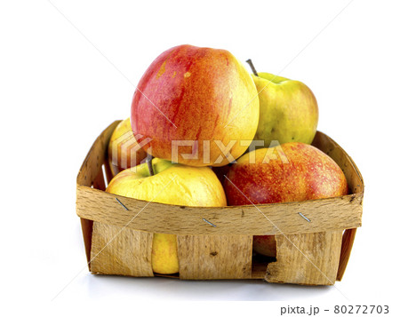 Apples on a white background with place for text. 80272703