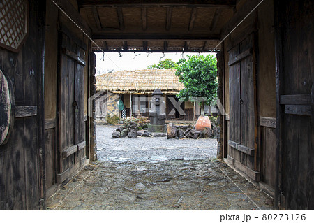 Jeju Island, Korea, January. 7, 2020:Jeju Folk Village Museum Jeju Island, Korea, January. 7, 2020:Jeju Folk Village Museum 80273126