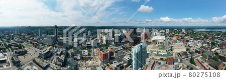 Aerial panorama of Hamilton, Ontario, Canada city center Aerial panorama of Hamilton, Ontario, Canada city center 80275108