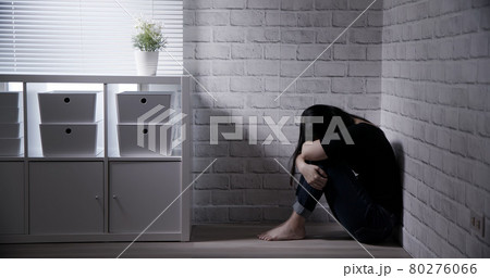 Asian woman feel depressed Asian woman feel depressed 80276066