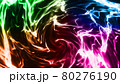 虹色のゆらめく炎のようなオーラ 80276190