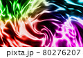 虹色のゆらめく炎のようなオーラ 80276207