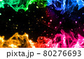 虹色のゆらめく炎のようなオーラ 80276693