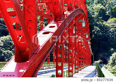 東京都奥多摩町 奥多摩湖 峰谷橋 東京都奥多摩町 奥多摩湖 峰谷橋 80277636