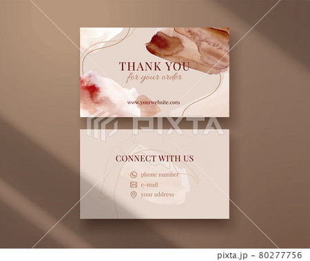 Business card template. Thank you for the order. 80277756