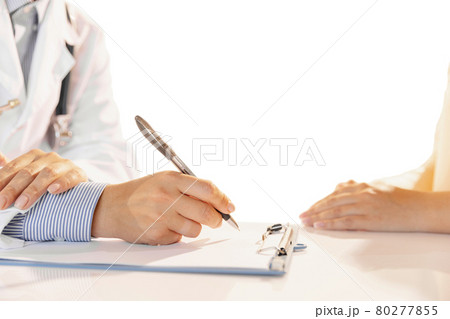 Close-up hands of doctor, therapeutic or medical adviser at work. Concept of healthcare, care and medicine. 80277855