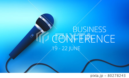 Vocal Microphone isolated on blue background Vocal Microphone isolated on blue background 80278243