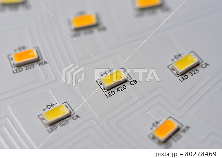 照明器具のプリント基板、面実装LED 80278469