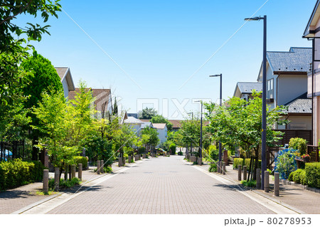 閑静な住宅街 無電柱化タウン 閑静な住宅街 無電柱化タウン 80278953