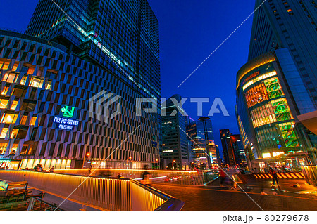 大阪梅田の夜景　大阪府大阪市 80279678