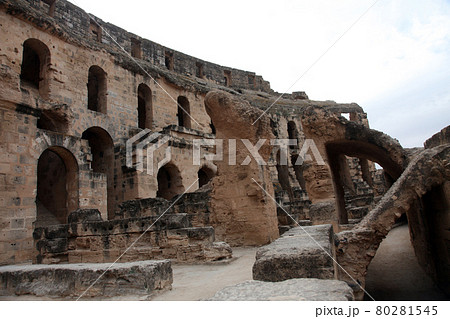 The amphitheater in El-Jem, Tunisia 80281545