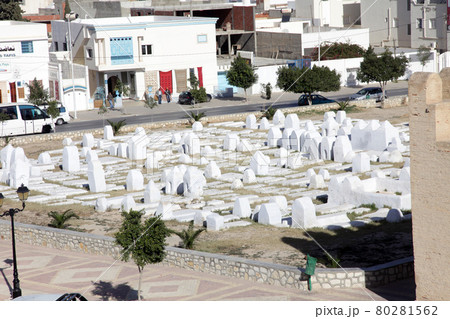Muslim cemetery, Kairouan, Tunisia Muslim cemetery, Kairouan, Tunisia 80281562