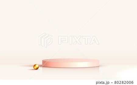 Cosmetic light brown background and premium podium display for product presentation branding and packaging. studio stage with gold pearl of background. vector design Cosmetic light brown background and premium podium display for product presentation branding and packaging. studio stage with gold pearl of background. vector design 80282006