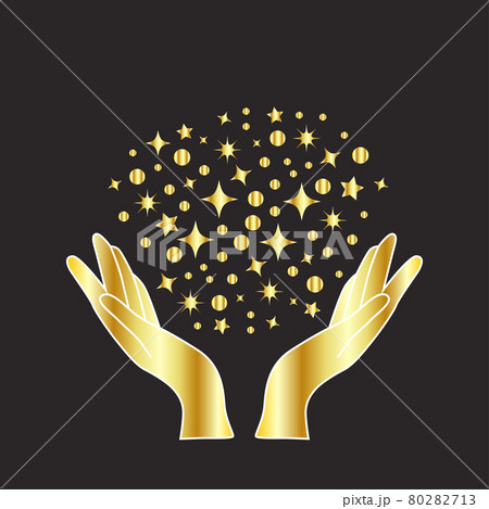 Magical hands. Boho occult magic hand, witch mystical symbol, witchcraft hand drawn arms with moon Magical hands. Boho occult magic hand, witch mystical symbol, witchcraft hand drawn arms with moon 80282713