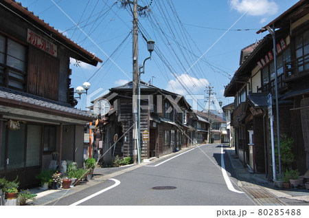 岐阜県恵那市：明智町／常盤町の町並み 80285488