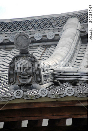 黄檗山萬福寺 般若の鬼瓦 京都府宇治市の写真素材 [80288547] - PIXTA