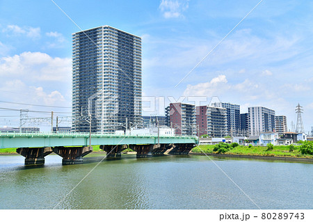 中川／シティテラス金町／金町駅方面を望む(東京都葛飾区)【2021.7】 80289743