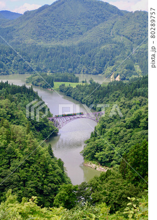 只見線・第1橋梁（福島県・三島町） 80289757