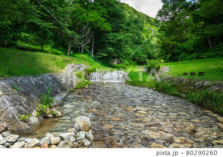 牛伏寺川　牛伏寺フランス式階段工 80290260
