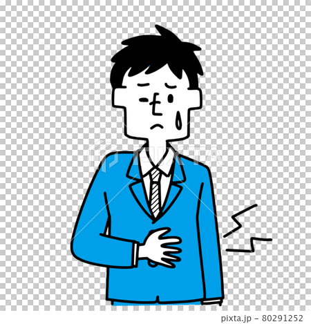 お腹を下している男性 80291252