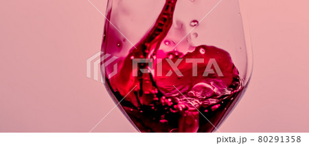 Red wine in crystal glass, alcohol drink and luxury aperitif, oenology and viticulture product Red wine in crystal glass, alcohol drink and luxury aperitif, oenology and viticulture product 80291358