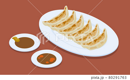 餃子のベクターイラスト素材 80291763