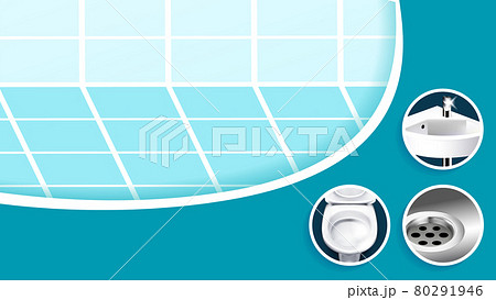 Washing Bathroom Tool Service Copyspace Vector 80291946