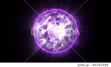 エネルギーボール　玉　球体　エナジー　パワー　CG　背景　壁紙 80292489