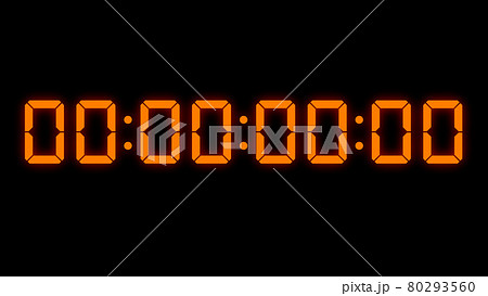 デジタル時計　クロック　ストップウォッチ　タイマー　CG　背景　壁紙  80293560