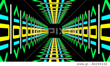 サイバー　トンネル　デジタル　CG　背景　壁紙 80294316