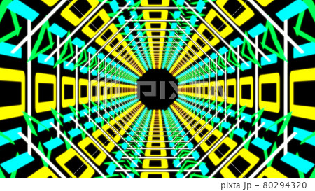 サイバー　トンネル　デジタル　CG　背景　壁紙 80294320