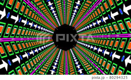 サイバー　トンネル　デジタル　CG　背景　壁紙 80294325