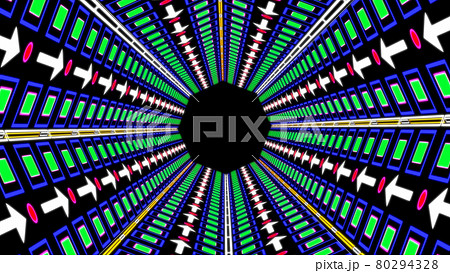 サイバー　トンネル　デジタル　CG　背景　壁紙 80294328