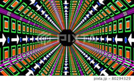 サイバー　トンネル　デジタル　CG　背景　壁紙 80294329