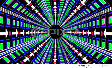 サイバー　トンネル　デジタル　CG　背景　壁紙 80294332