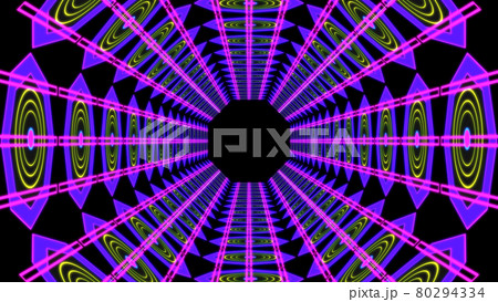 サイバー　トンネル　デジタル　CG　背景　壁紙 80294334