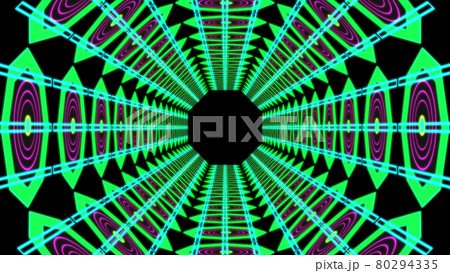 サイバー　トンネル　デジタル　CG　背景　壁紙 80294335